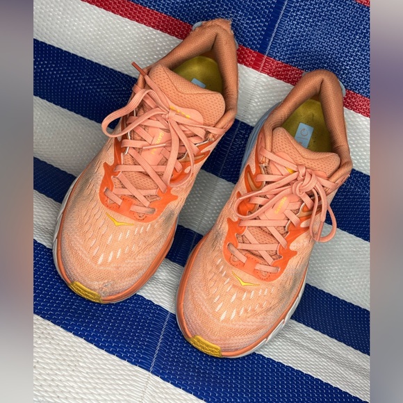 ✨🎉 HOKA Gaviota Mafate Speed 4 Peach Women’s Size 9.5 B Athletic Running Shoes - Picture 8 of 16